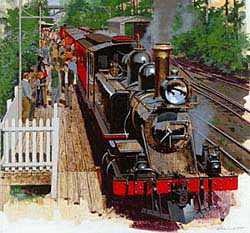 WRSH – Trains – Australian Locomotives Puffing Billy by Honisett B95370 © Wind River Studios Holdings, LLC