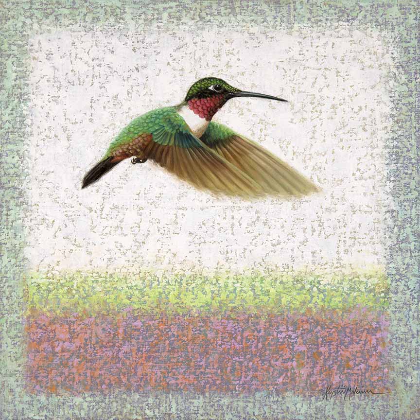 KM2 – Gravitate – Ruby Throated Hummingbird © Krystii Melaine
