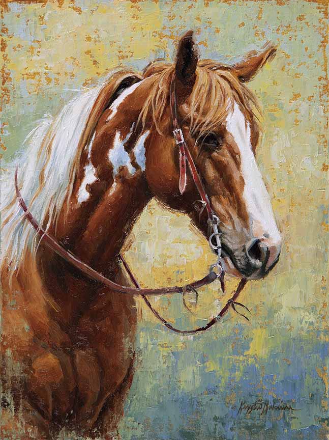 KM2 – Horses – Splashed Paint © Krystii Melaine