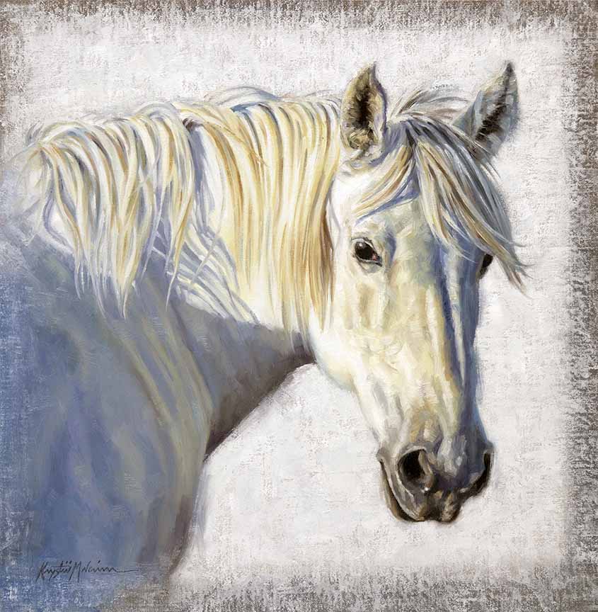 KM2 – Horses – White on White © Krystii Melaine