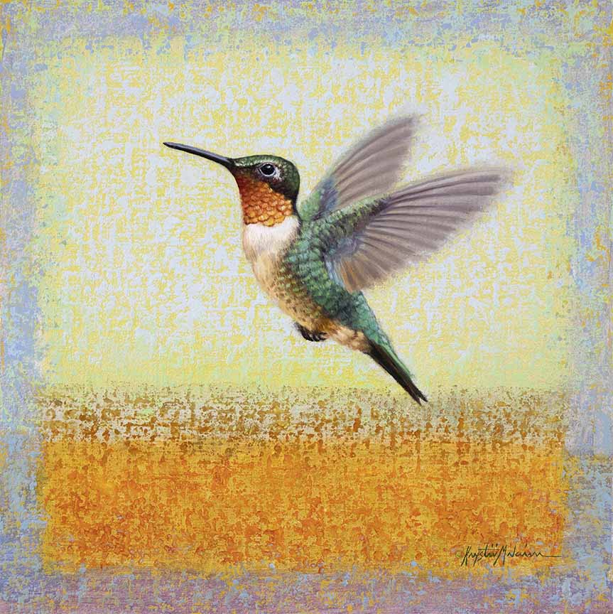 KM2 – Songbirds – Ruby – Ruby Throated Hummingbird © Krystii Melaine