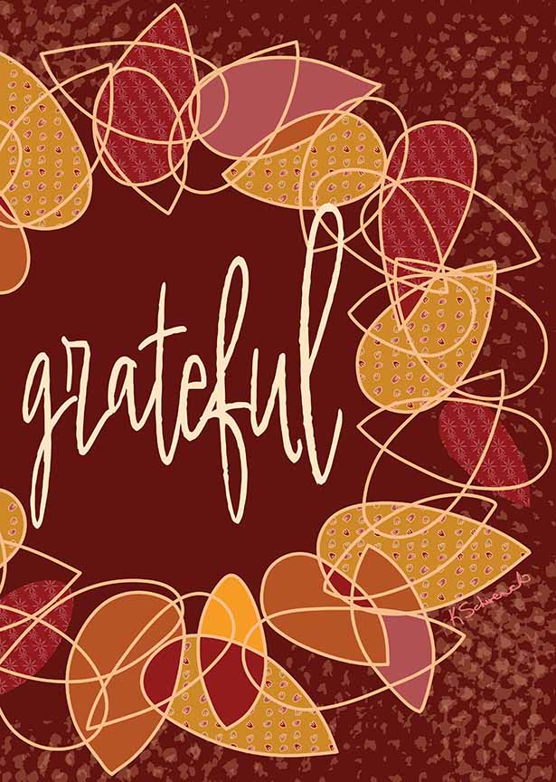 KS2 – Autumn at Home – Grateful Wreath © Kris Schwenck