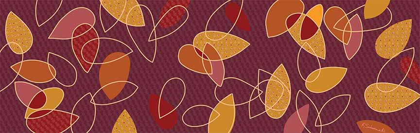 KS2 – Autumn at Home – Horizontal Leaves © Kris Schwenck