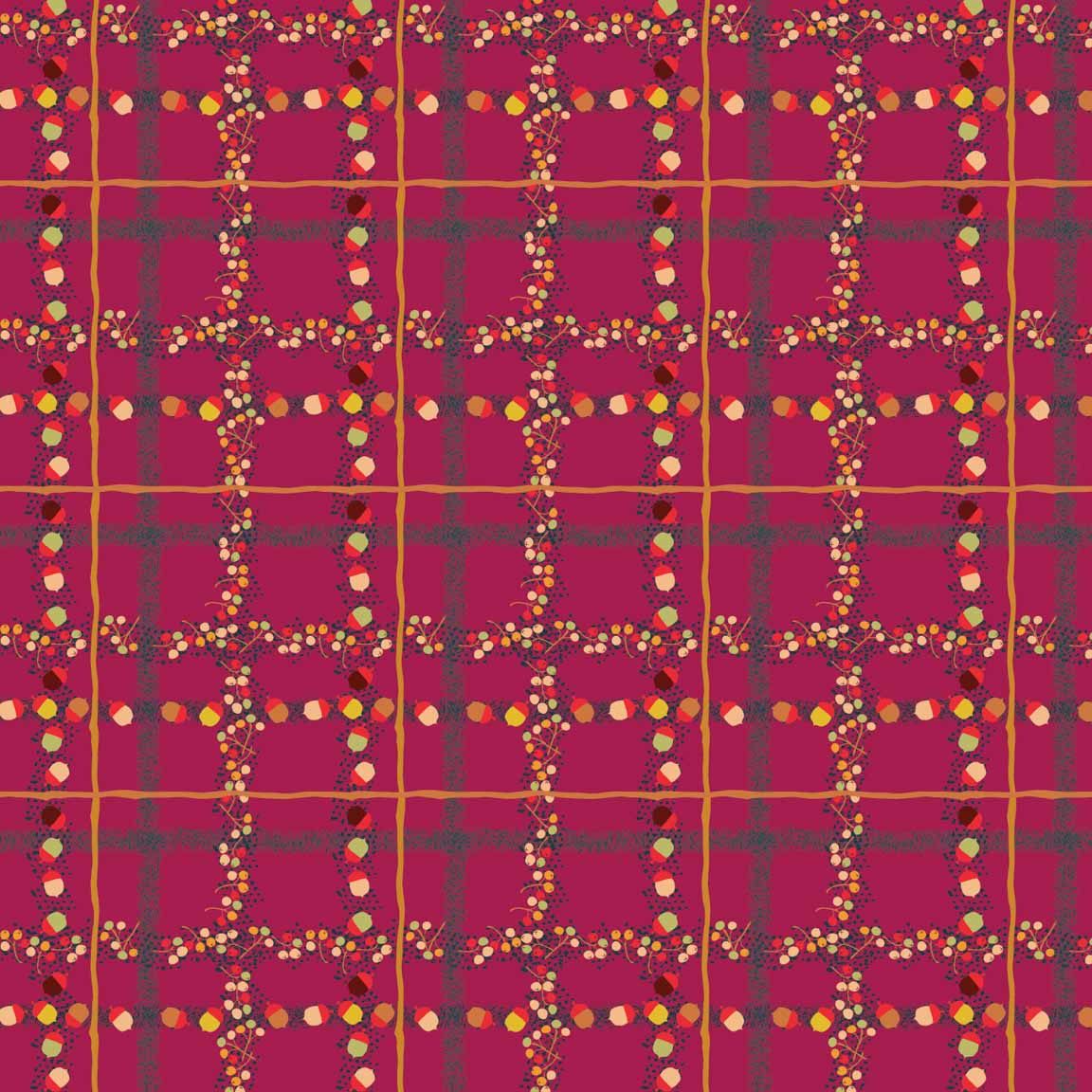 KS2 – Autumn at Home Surface Design – 1st Colorway – 03 © Kris Schwenck
