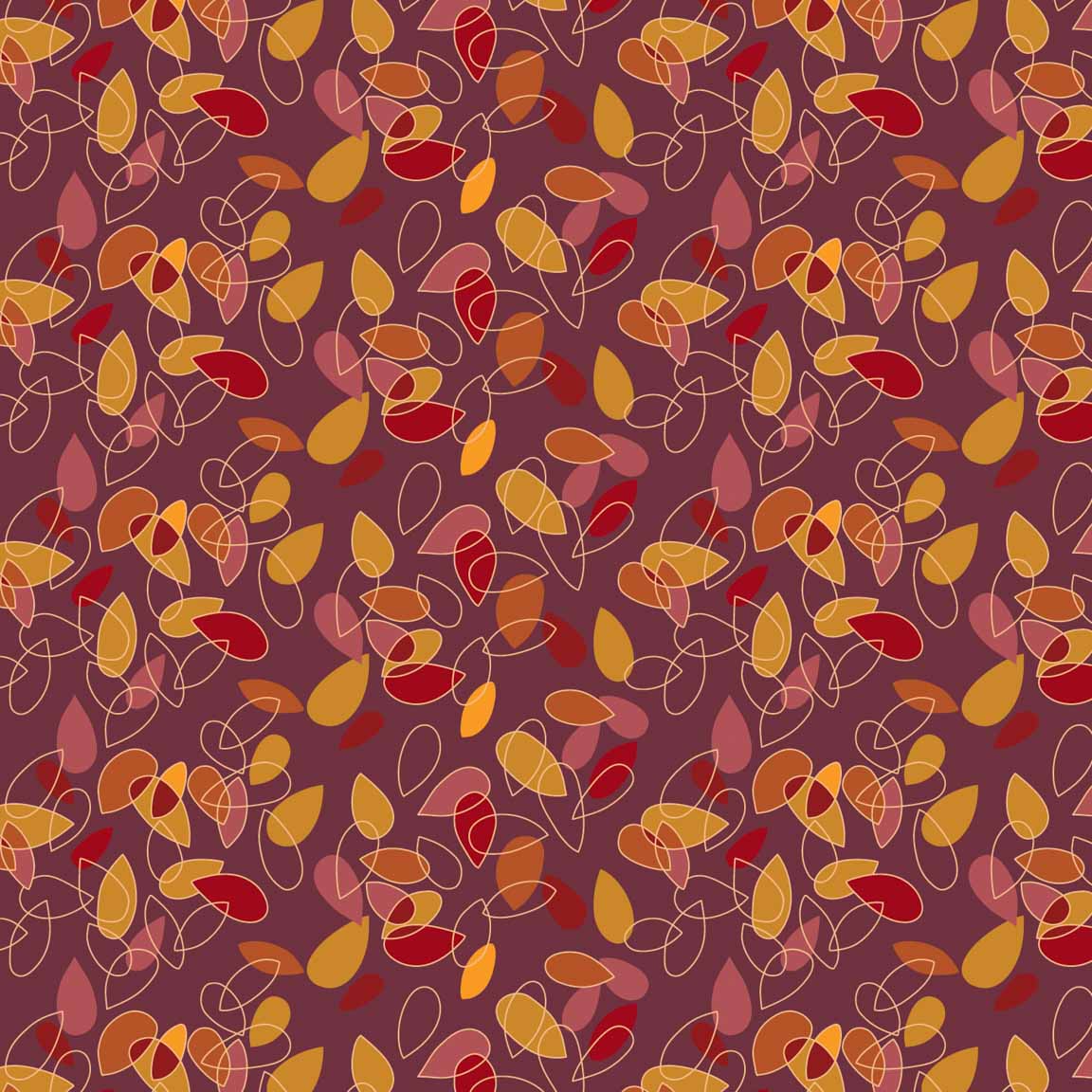 KS2 – Autumn at Home Surface Design – 1st Colorway – 04 © Kris Schwenck