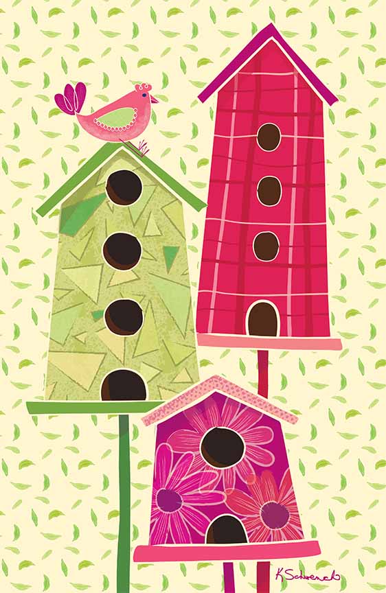 KS2 – Flowers and Feathers – Birdhouses © Kris Schwenck