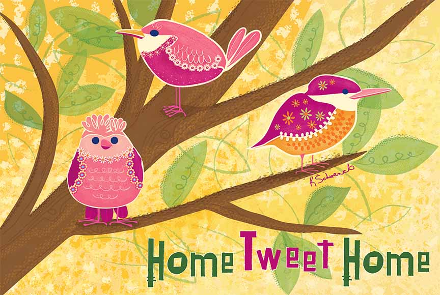 KS2 – Flowers and Feathers – Home Tween Home © Kris Schwenck