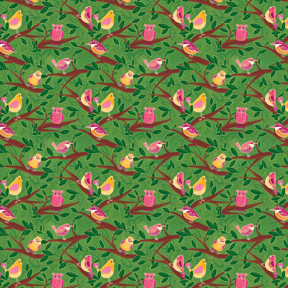 KS2 – Flowers and Feathers Surface Design – 04 © Kris Schwenck