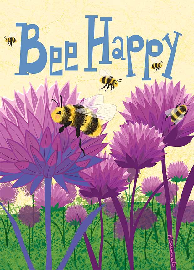 KS2 – Garden Party – Bee Happy © Kris Schwenck