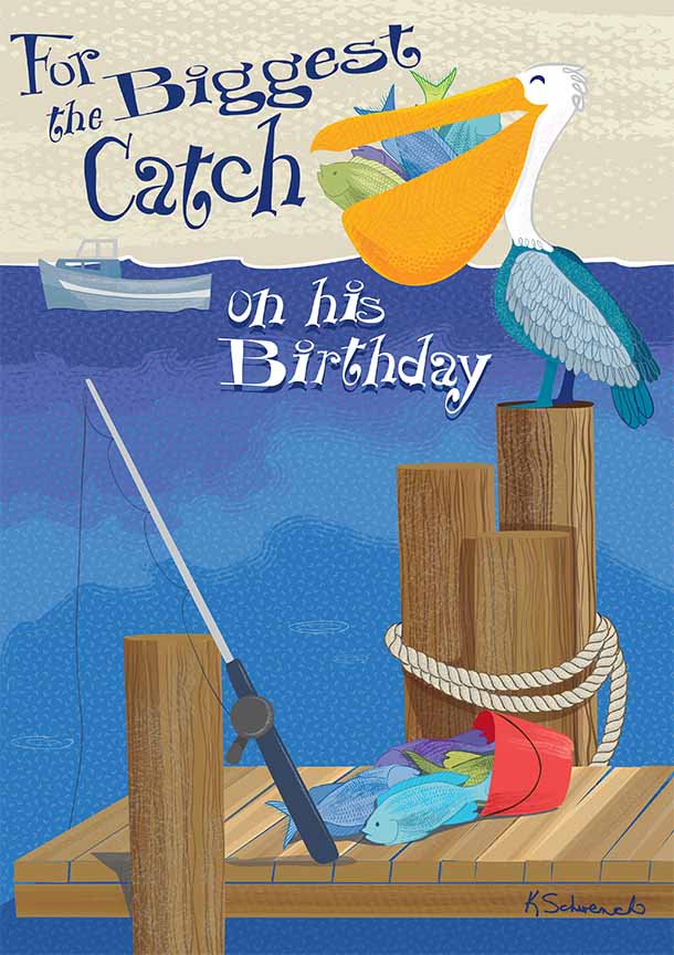KS2 – Harbour Whimsy – Biggest Catch on His Birthday © Kris Schwenck