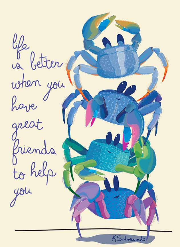 KS2 – Harbour Whimsy – Stacked Crabs © Kris Schwenck