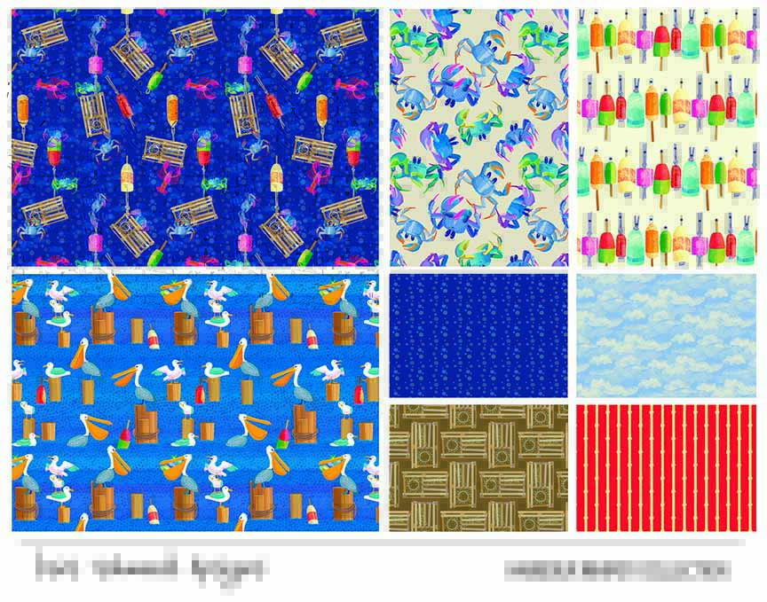 KS2 – Harbour Whimsy Surface Design – 01 © Kris Schwenck