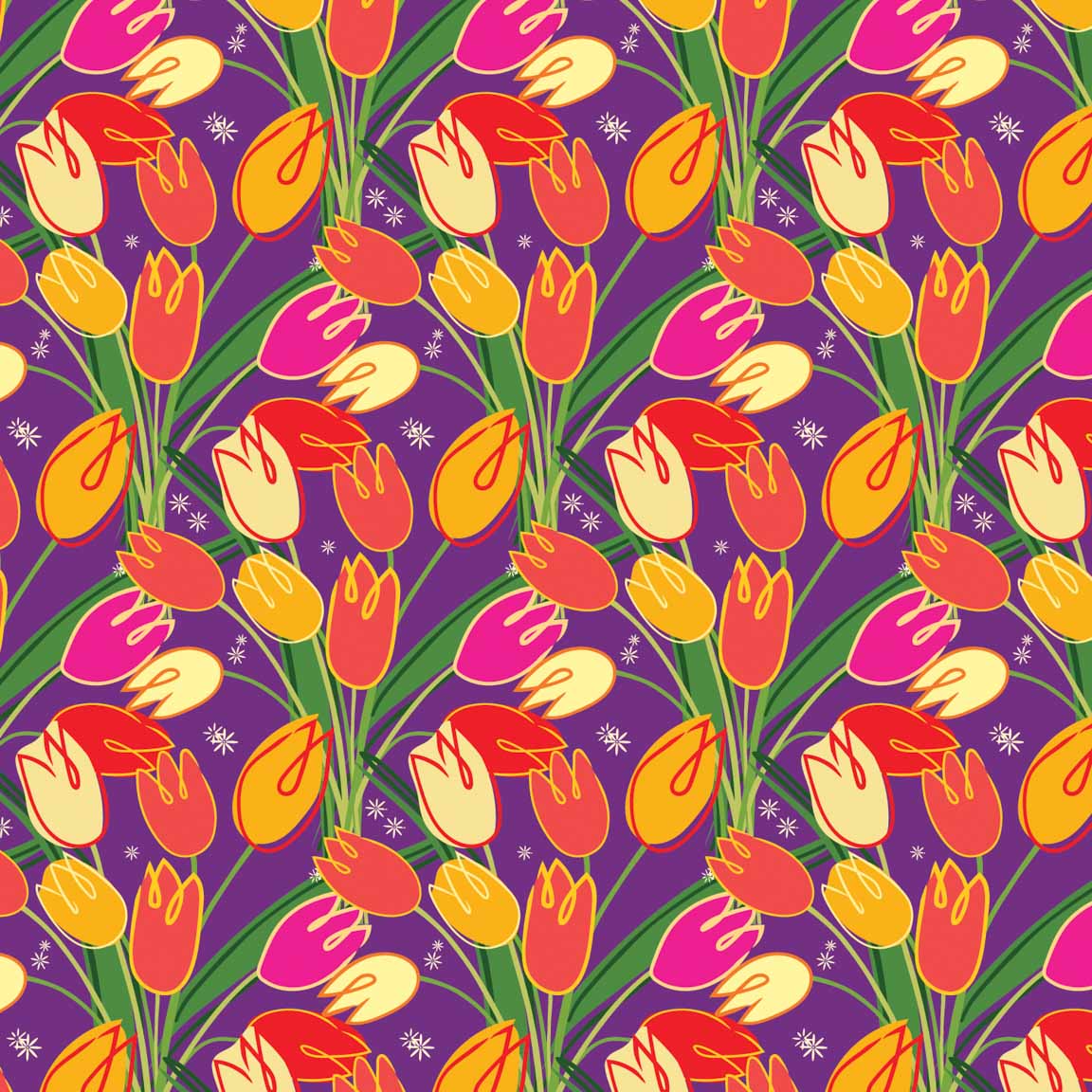 KS2 – Love Blooms Here Surface Design – 1-03 © Kris Schwenck