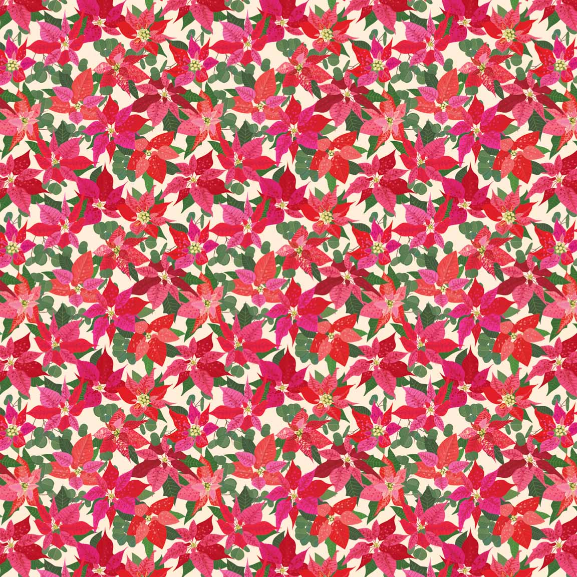 KS2 – Poinsettia Magic Surface Design – 02 © Kris Schwenck
