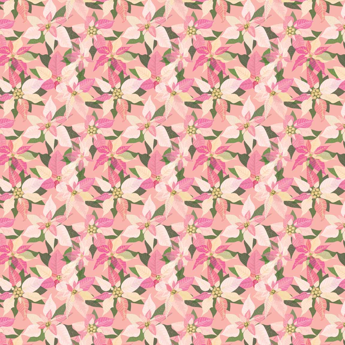 KS2 – Poinsettia Magic Surface Design – 03 © Kris Schwenck