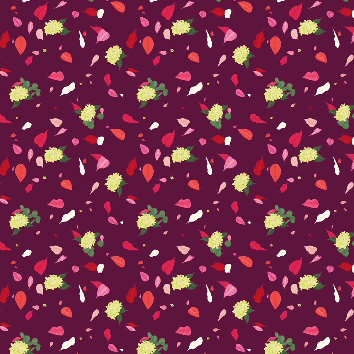 KS2 – Poinsettia Magic Surface Design – 04 © Kris Schwenck