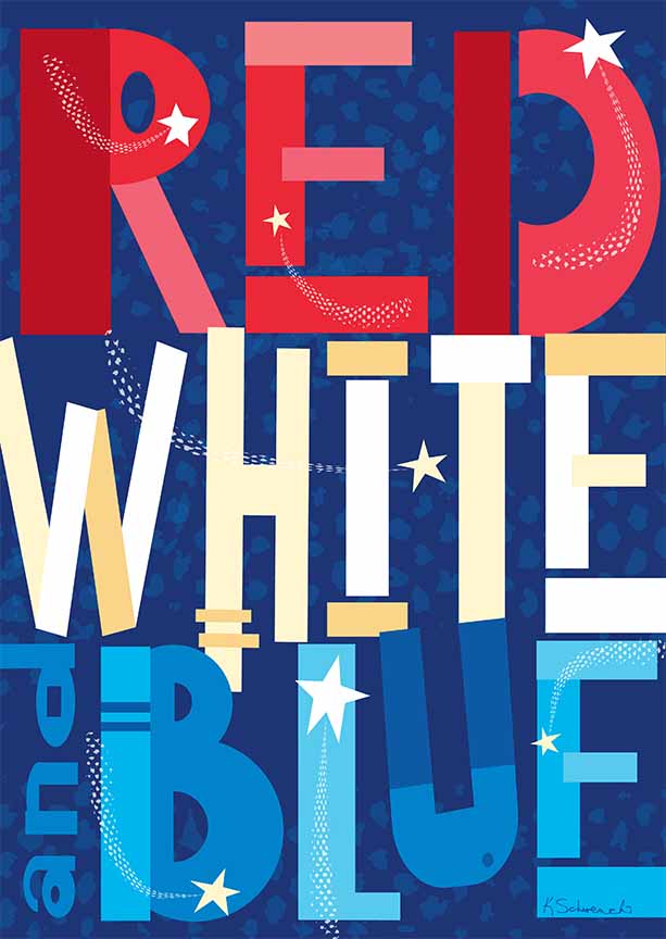 KS2 – Red, White and You – Red, White and Blue – vertical © Kris Schwenck