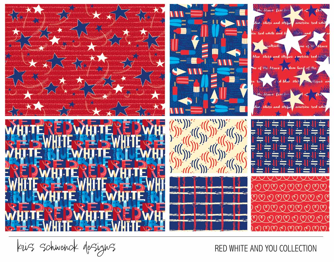 KS2 – Red, White and You Surface Design – 01 © Kris Schwenck