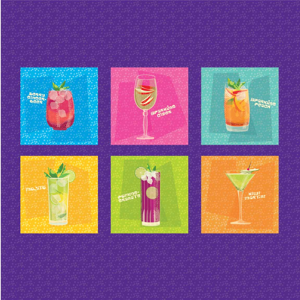KS2 – Rockin the Mocktail Surface Design – 03 © Kris Schwenck