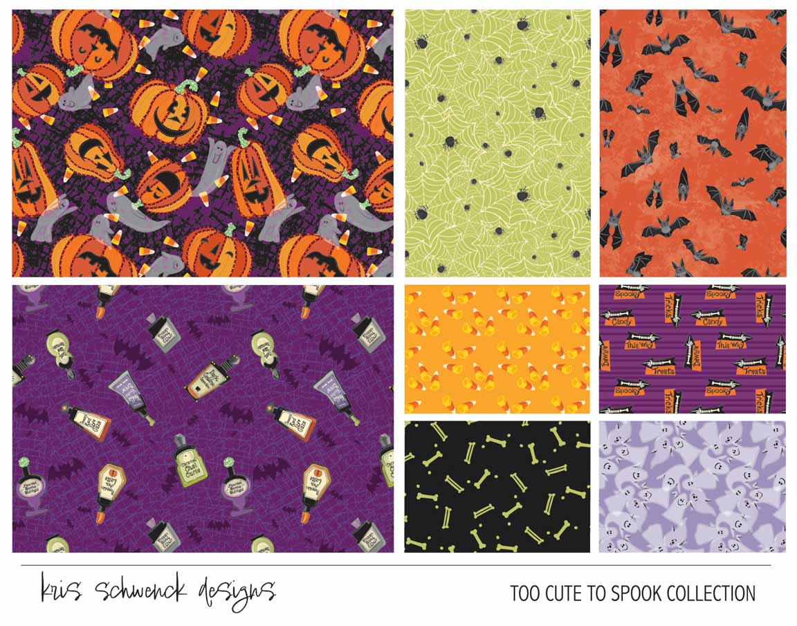 KS2 – Too Cute To Spook Surface Design – 01 © Kris Schwenck