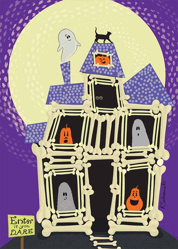 KS2 – Too Cute to Spook – Bone House © Kris Schwenck
