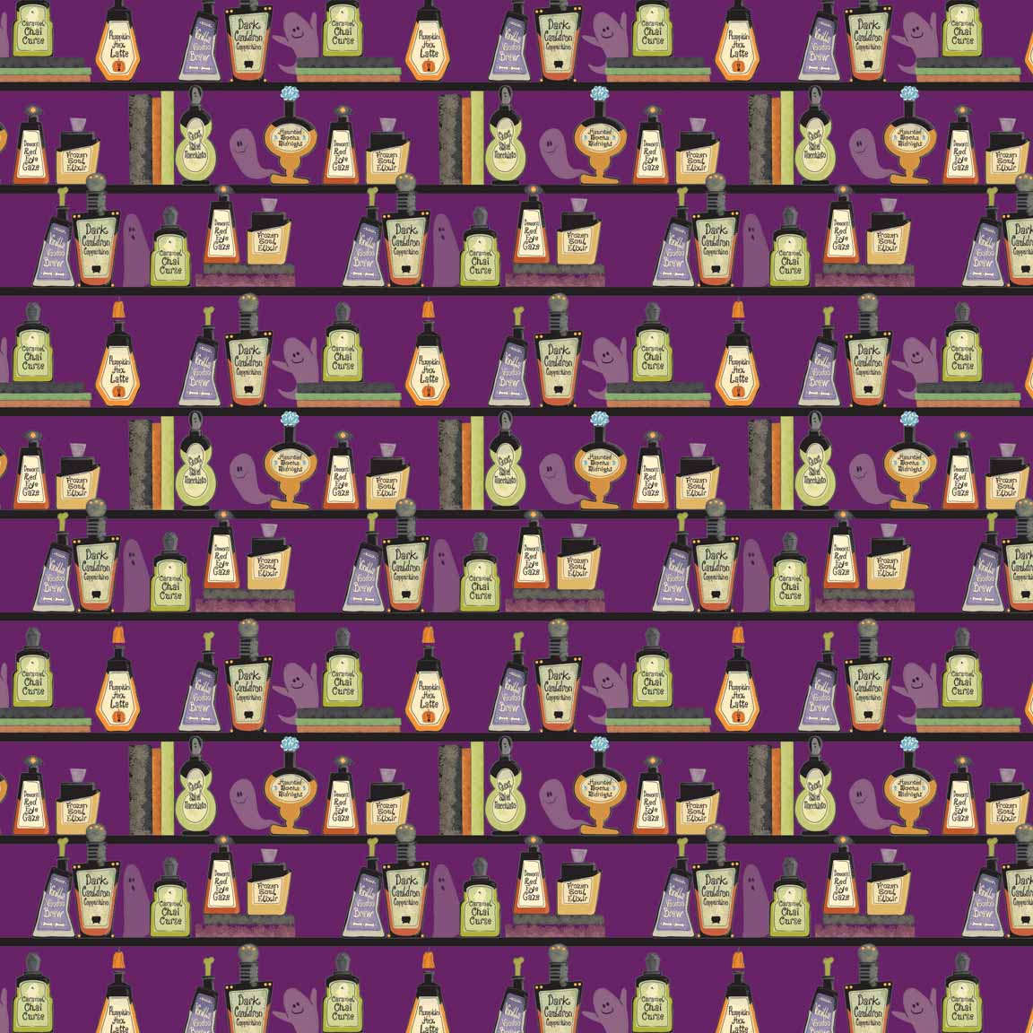 KS2 – Too Cute to Spook Surface Design – 03a © Kris Schwenck