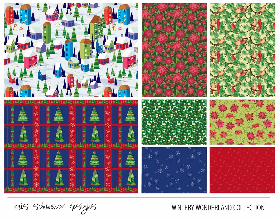 KS2 – Wintery Wonderland Surface Design – 01 © Kris Schwenck