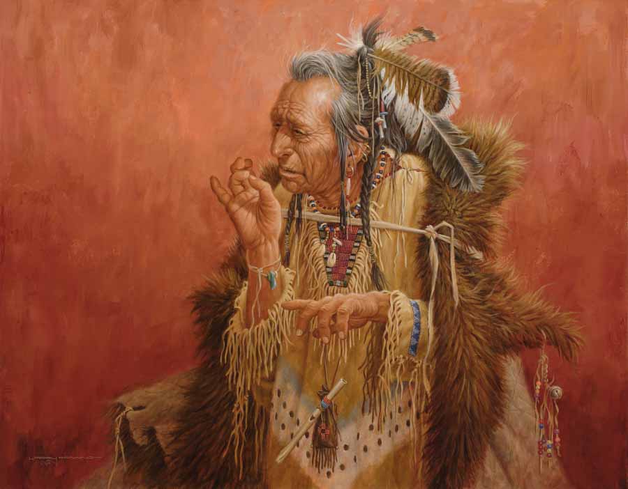 LF – American West – Apsaalooke Storyteller © Larry Fanning