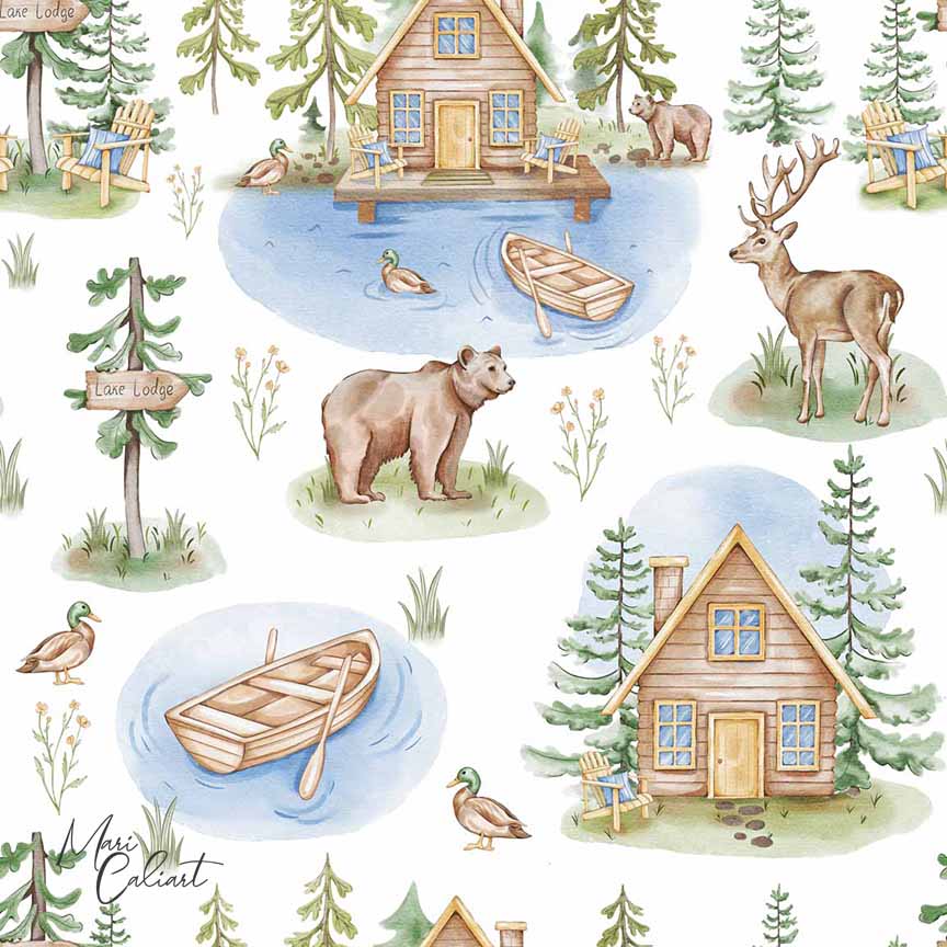 MC – Lake Lodge Collection – Deer 2501ds © Mari Caliart