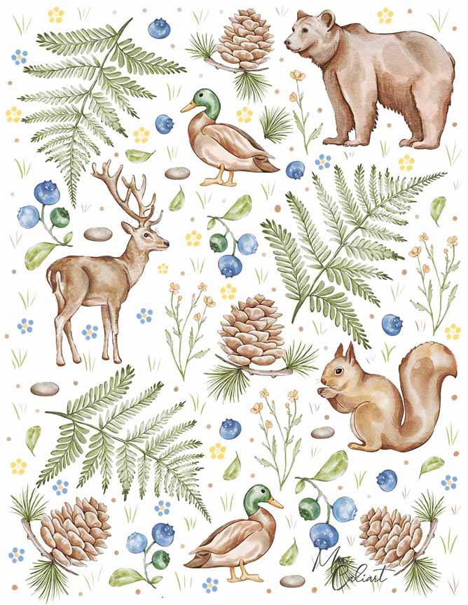 MC – Lake Lodge Collection – Deer 2525n © Mari Caliart