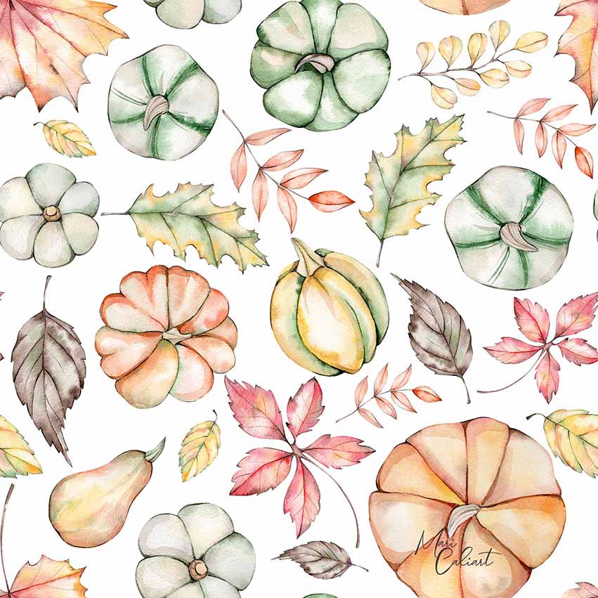 MC – Pumpkins and Leaves Collection 1103as © Mari Caliart