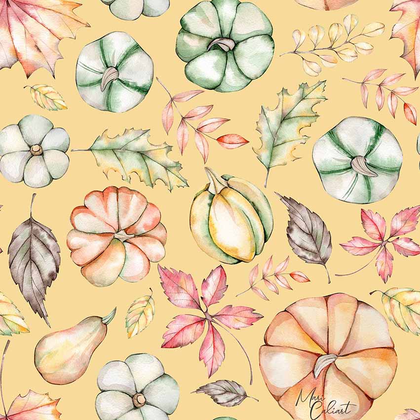 MC – Pumpkins and Leaves Collection 1103cs © Mari Caliart