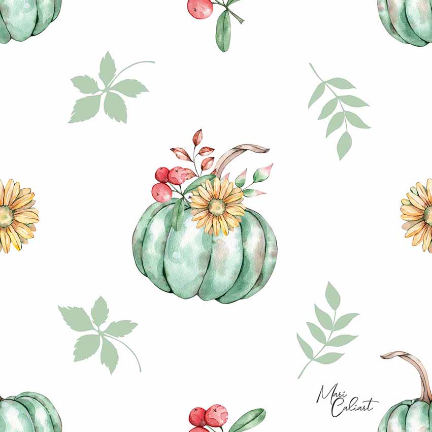 MC – Pumpkins and Leaves Collection 1104as © Mari Caliart