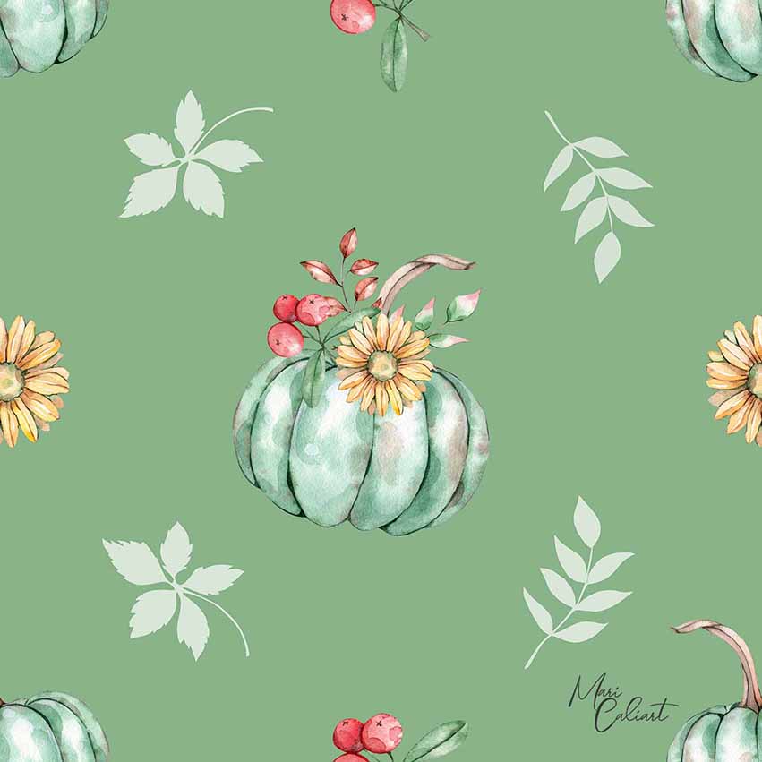 MC – Pumpkins and Leaves Collection 1104bs © Mari Caliart