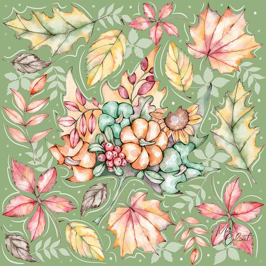 MC – Pumpkins and Leaves Collection 1110c © Mari Caliart