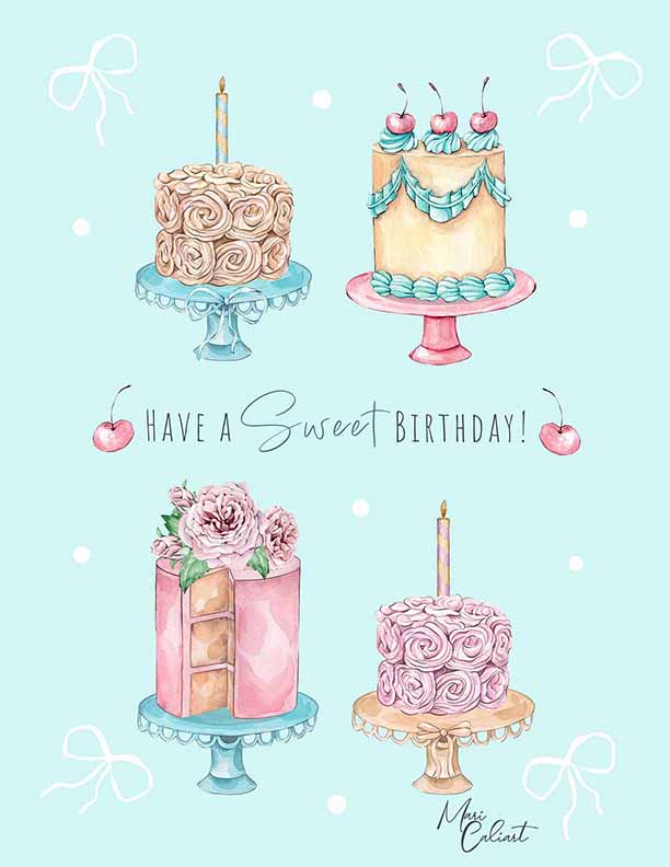 MC – Sweet Bloom Birthday Collection 2303b © Mari Caliart