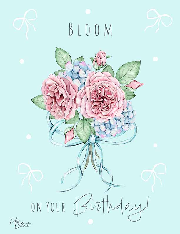 MC – Sweet Bloom Birthday Collection 2304b © Mari Caliart