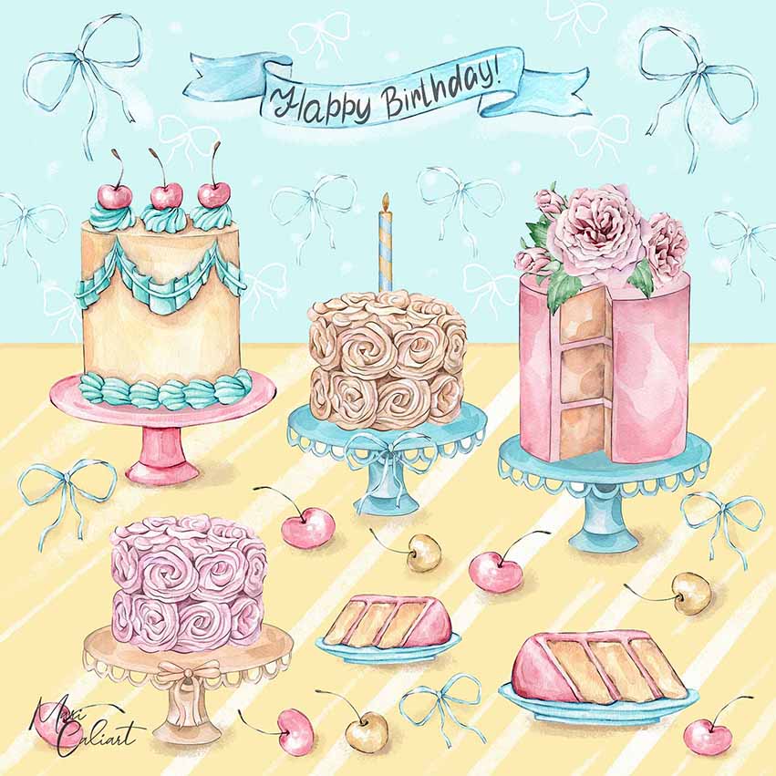 MC – Sweet Bloom Birthday Collection 2306a © Mari Caliart