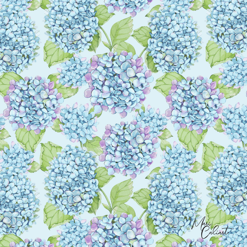 MC – Hydrangea and Iris Collection – 2101bs © Mari Caliart