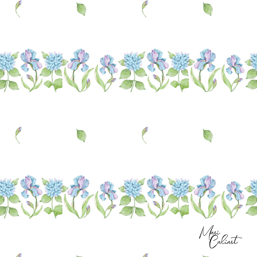 MC – Hydrangea and Iris Collection – 2103s © Mari Caliart