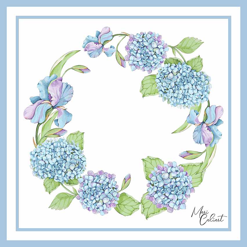 MC – Hydrangea and Iris Collection – 2106 © Mari Caliart