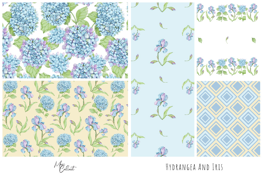 MC – Hydrangea and Iris Collection © Mari Caliart