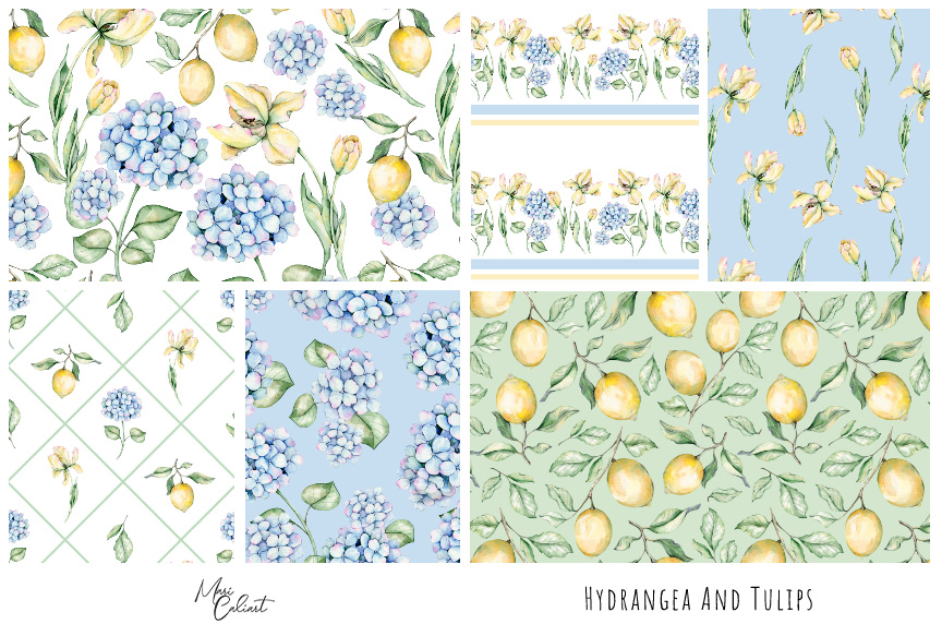 MC – Hydrangea and Tulips Collection © Mari Caliart