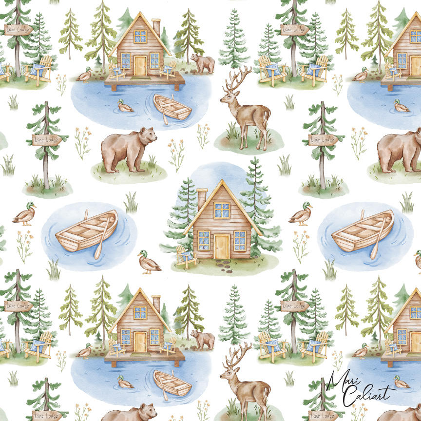 MC – Lake Lodge Collection – Deer 2501ds © Mari Caliart