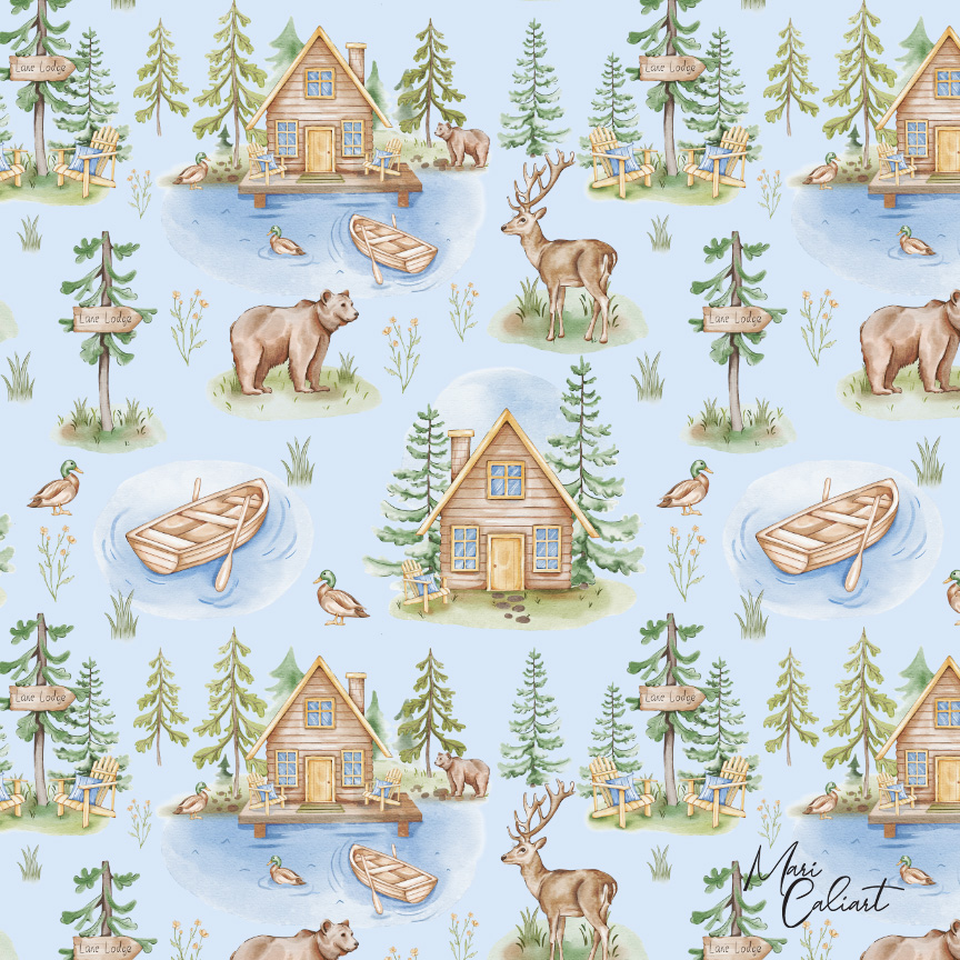 MC – Lake Lodge Collection – Deer 2501es © Mari Caliart