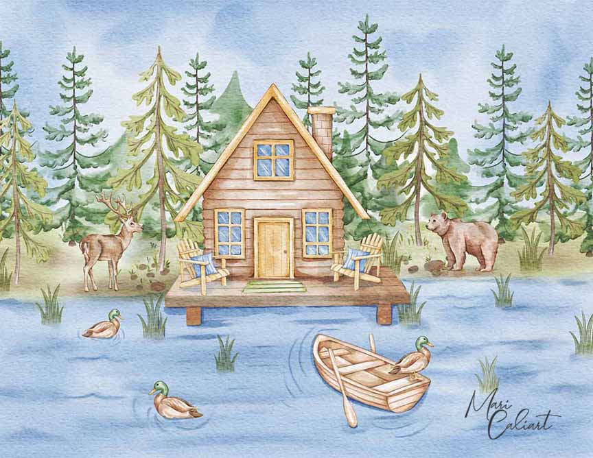 MC – Lake Lodge Collection – Deer 2515h © Mari Caliart