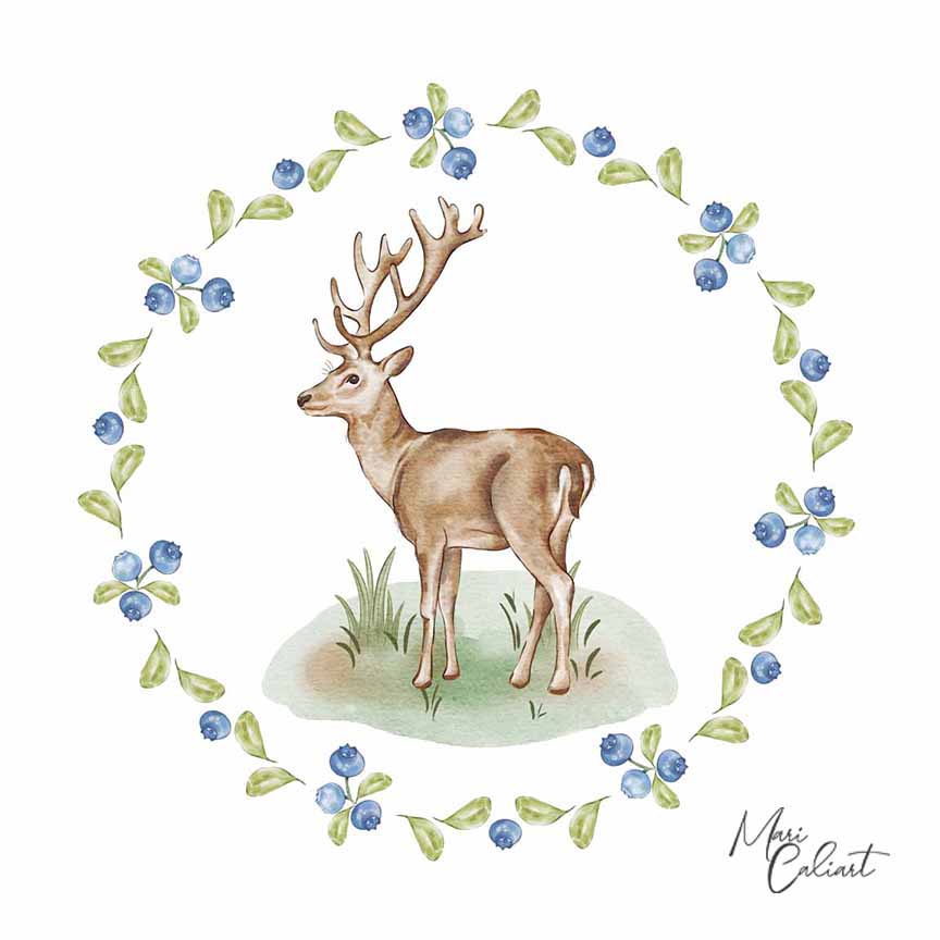 MC – Lake Lodge Collection – Deer 2525p © Mari Caliart