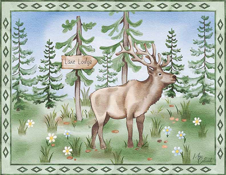 MC – Lake Lodge Collection – Elk 2518d © Mari Caliart