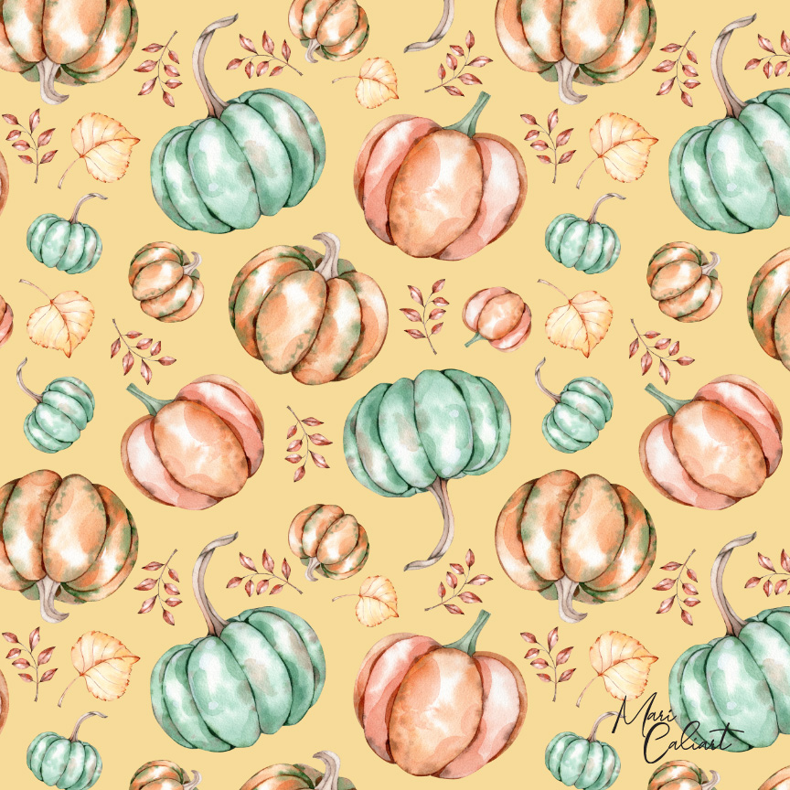 MC – Pumpkins and Leaves Collection – 1000cs © Mari Caliart
