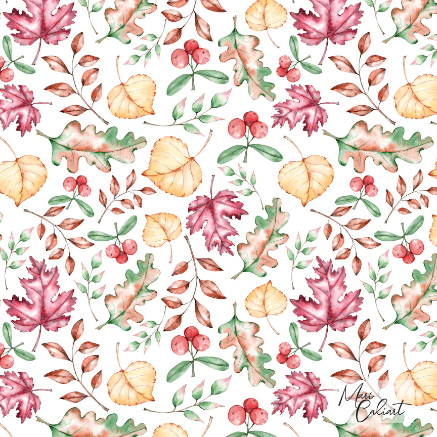 MC – Pumpkins and Leaves Collection – 1002as © Mari Caliart